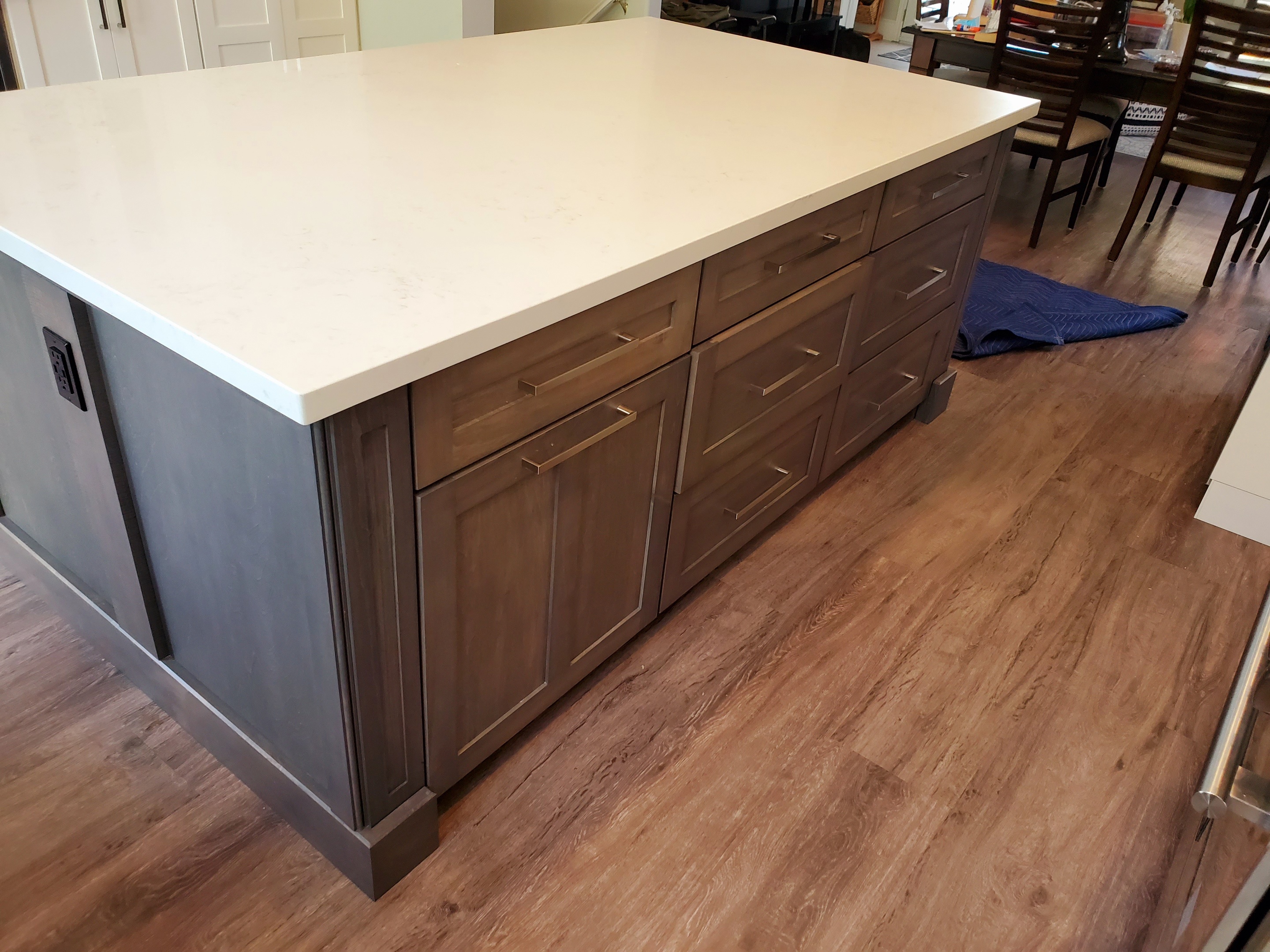 quartz countertop island