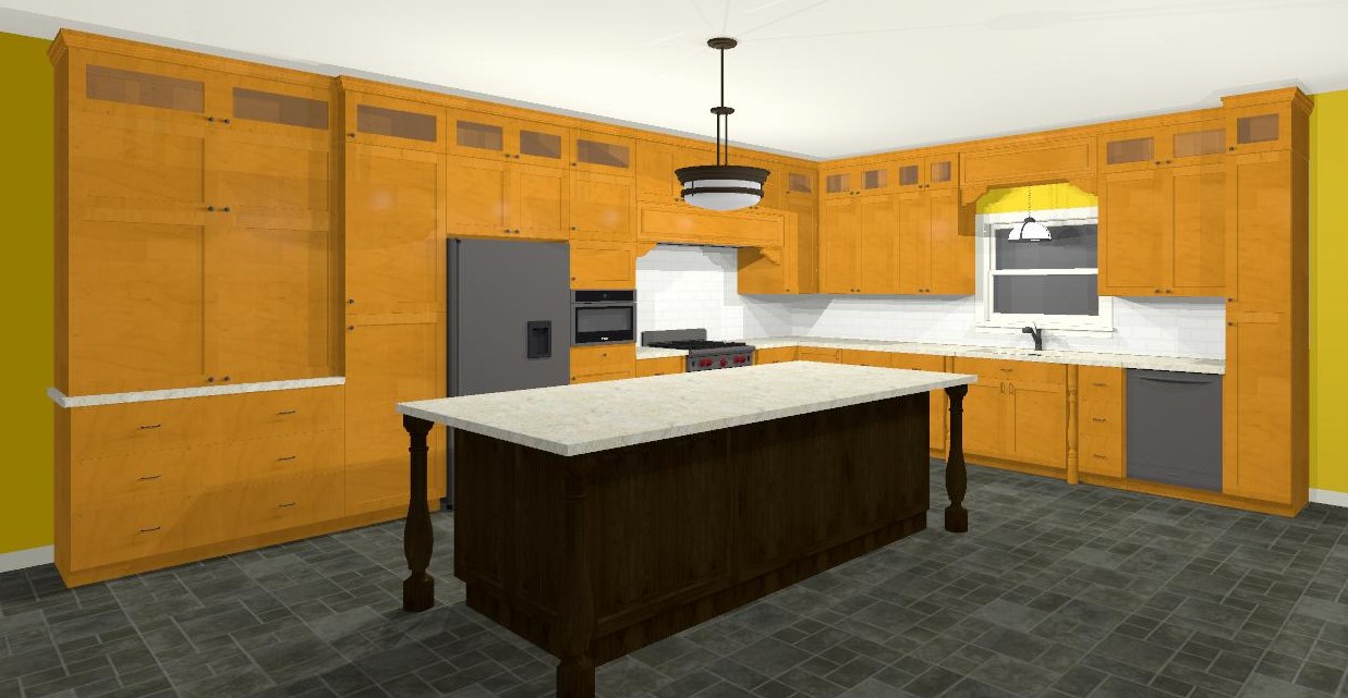 3D kitchen cabinet design 
