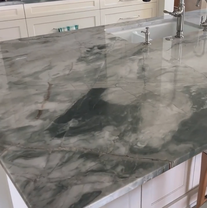 Problems with cracked stone countertop, cedar lane custom kitchens 